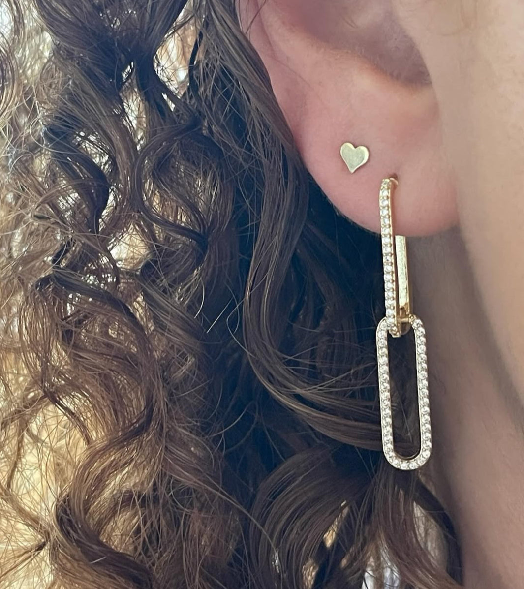 Paperclip Link Earrings