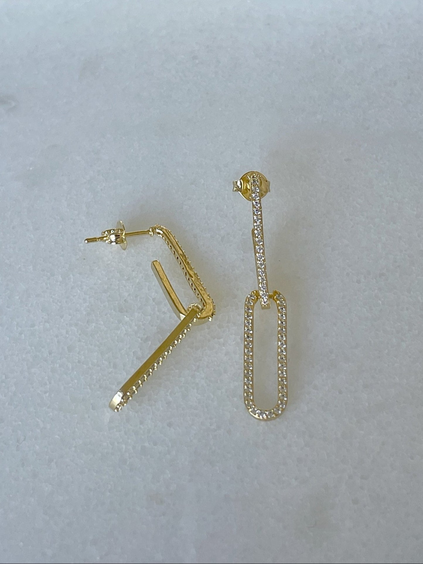 Paperclip Link Earrings