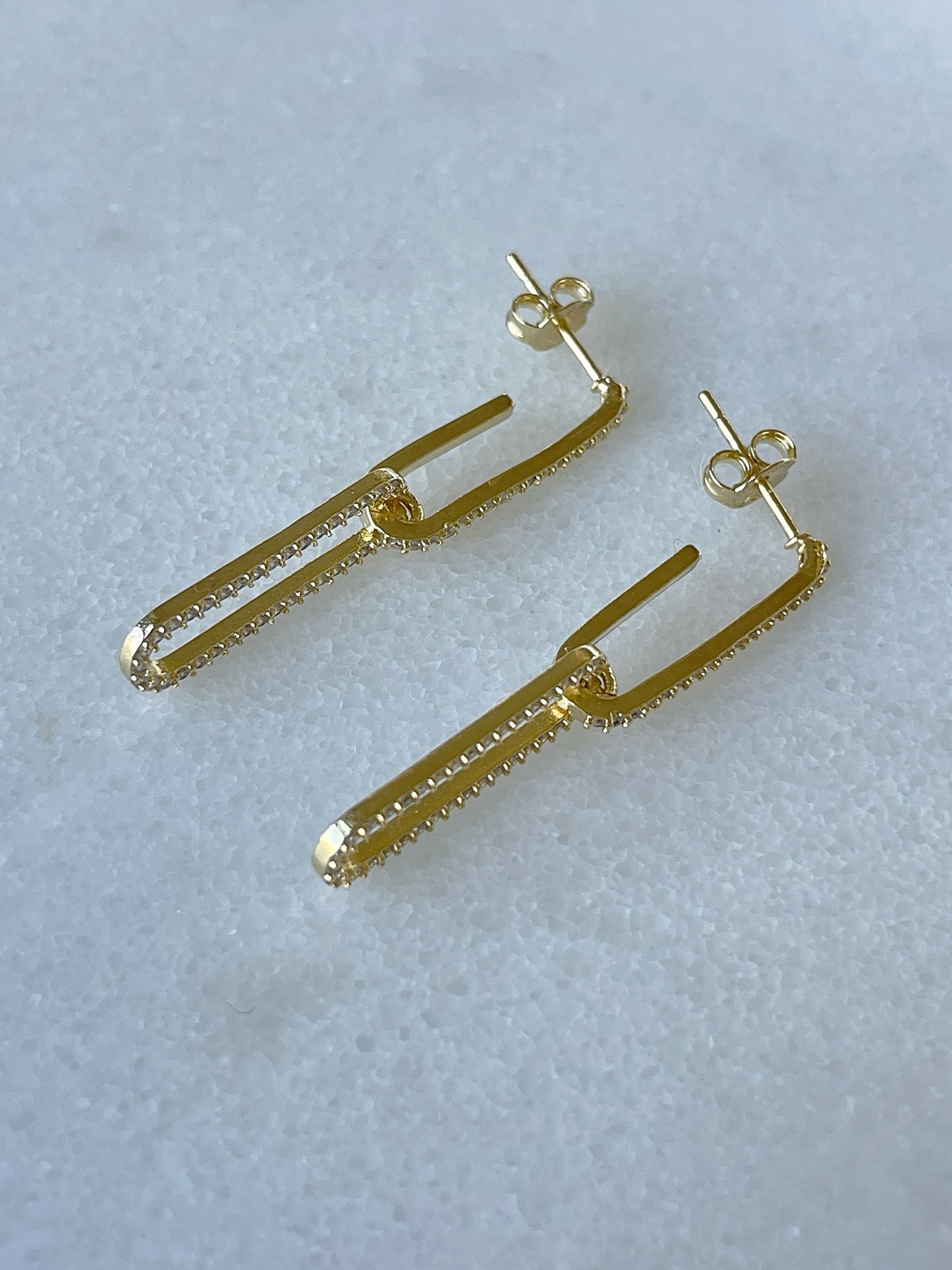 Paperclip Link Earrings