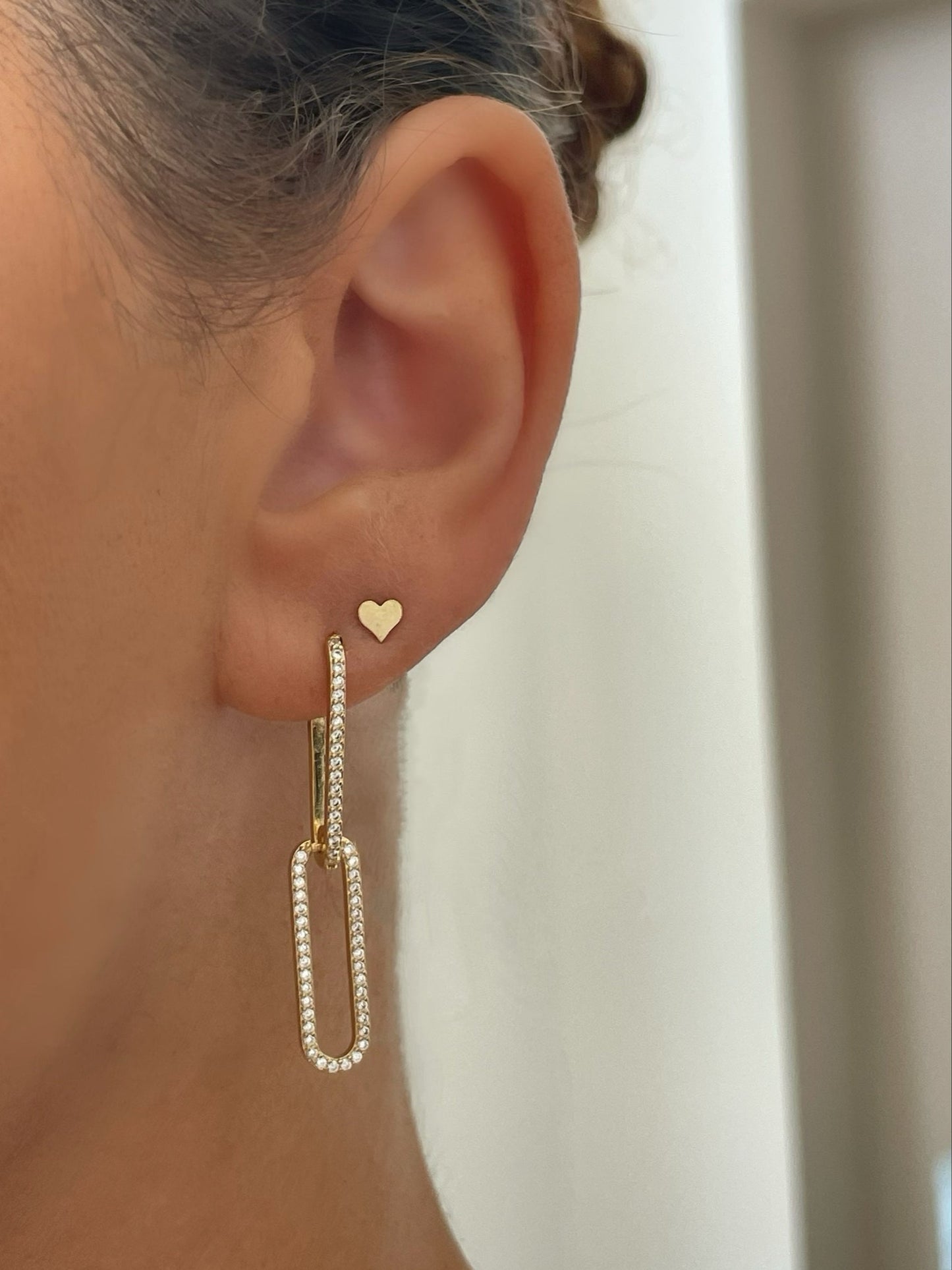 Paperclip Link Earrings