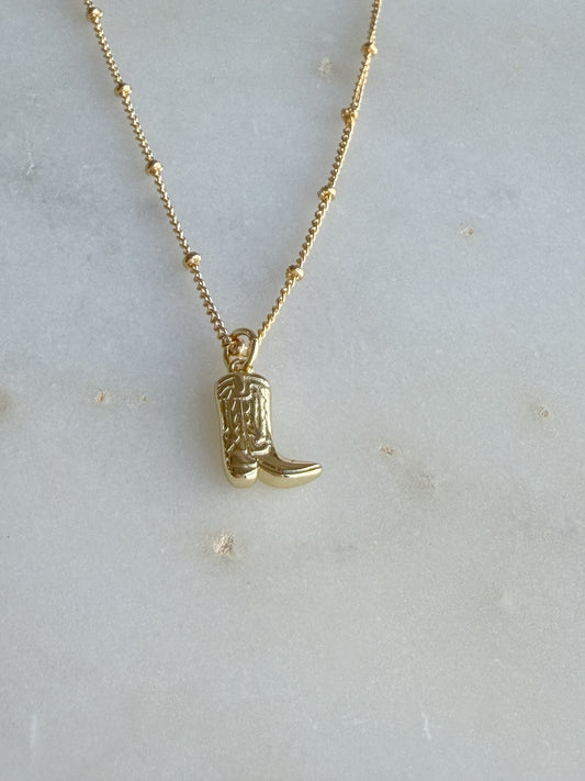 Cowboy Boot Necklace