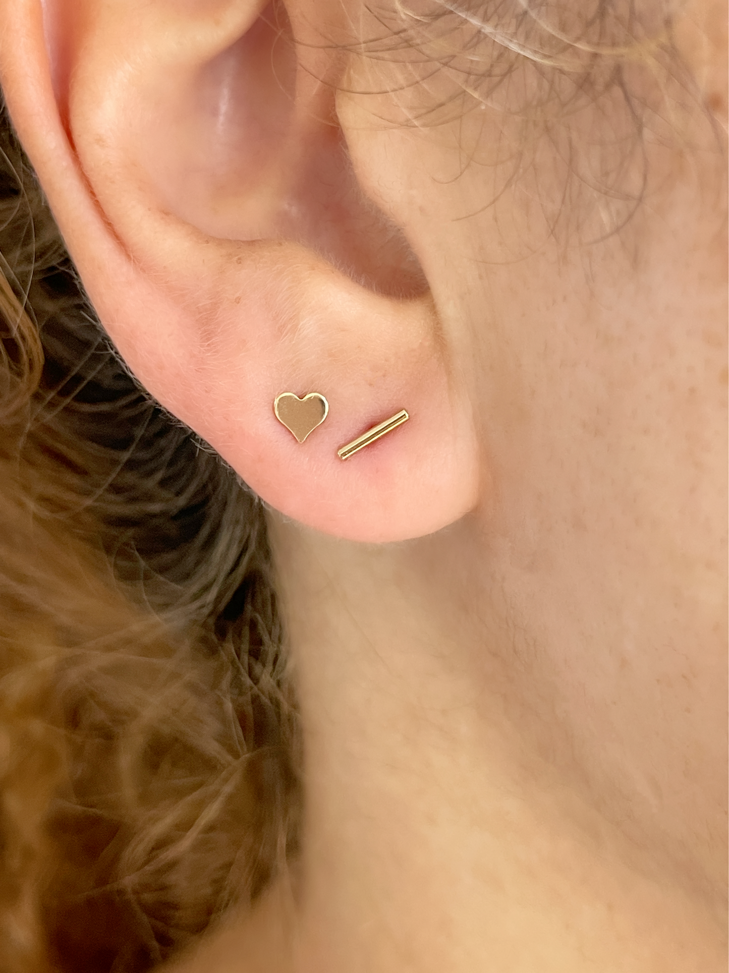 Micro Stud Earrings (Star, Moon, Heart)
